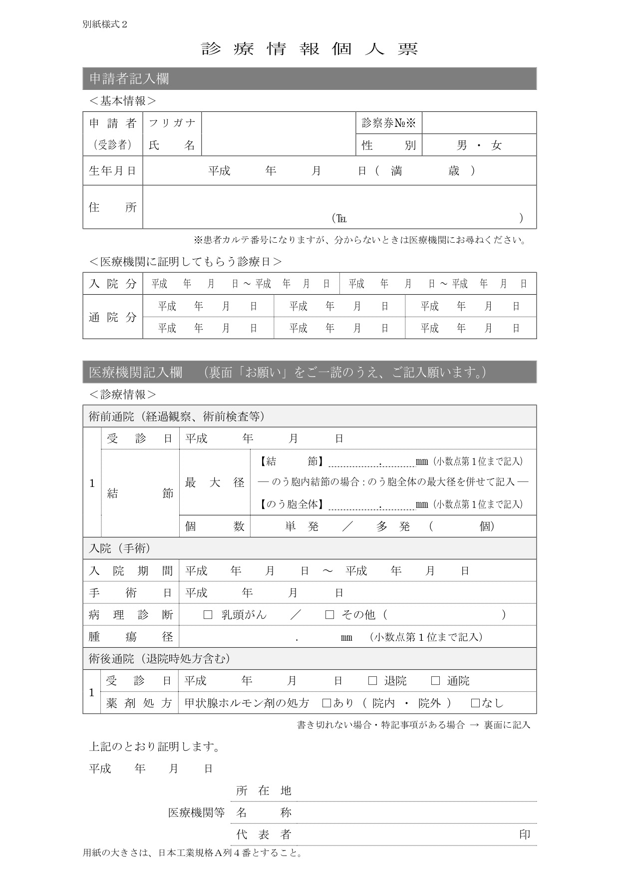 診療情報